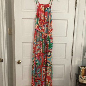 FARM Rio for Anthropologie Multi-Color Jumpsuit Size Medium